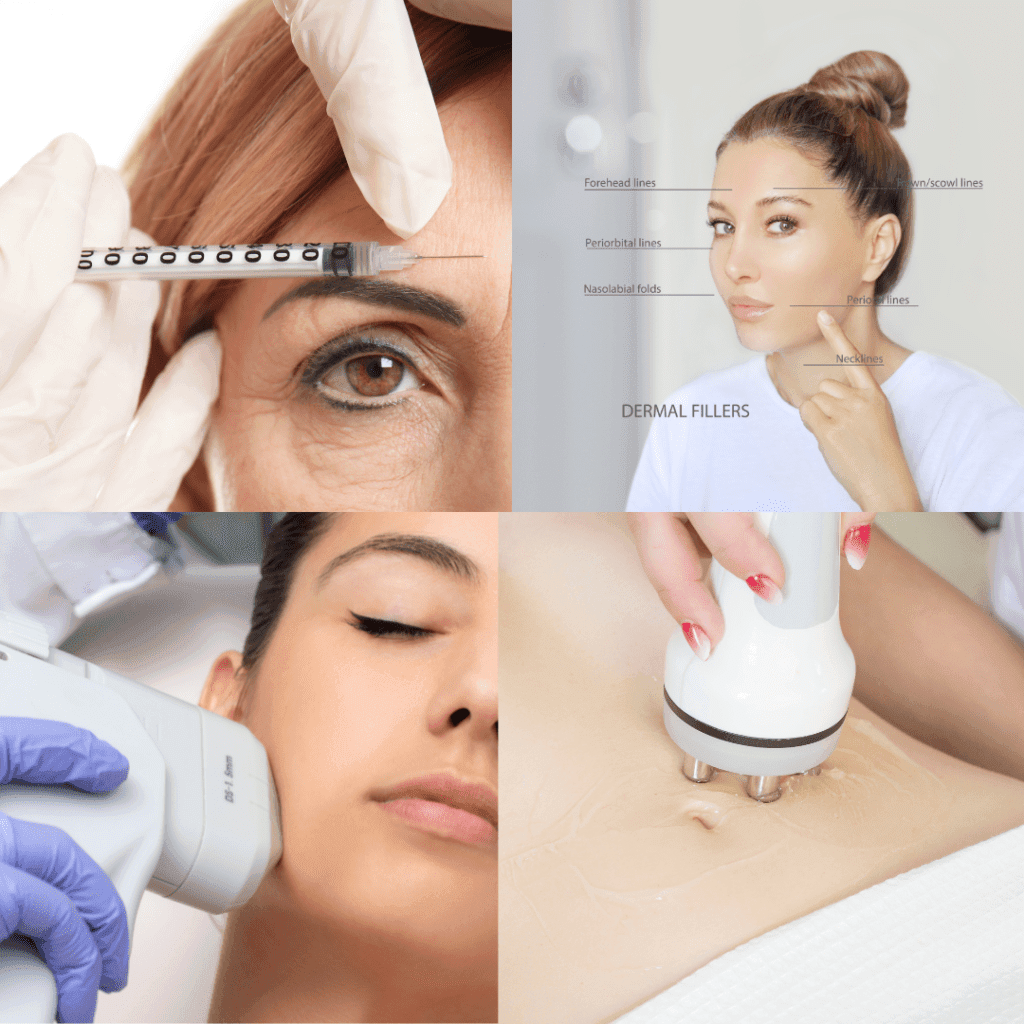 Before and after comparison of a Botox treatment showing reduced forehead wrinkles and smoother skin Anti-Aging Treatments in Bangalore